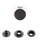 15mm 4 Part Press Studs with Black Internal Parts